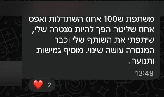הודעה שנשלחה מחברי הקהילה
